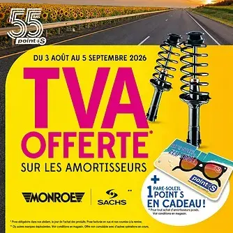 TVA Offerte sur les amortisseurs