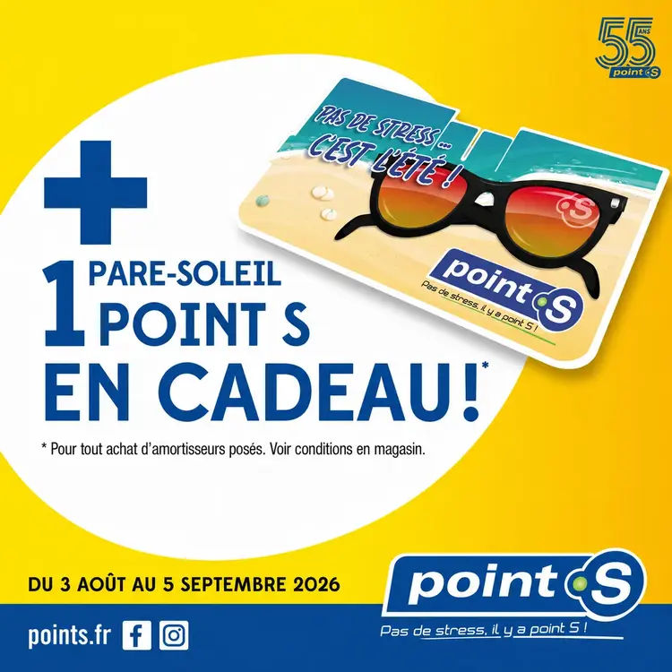 1 Pare Soleil Point S en cadeau